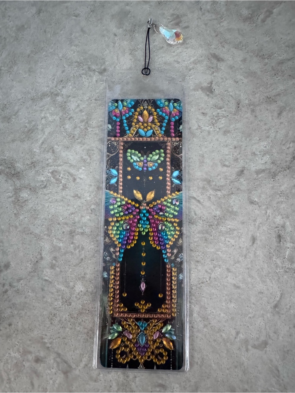 Rhinestone Embellished Butterfly themed Bookmark